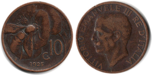 Centesimi 1925 moneta - centesimi,