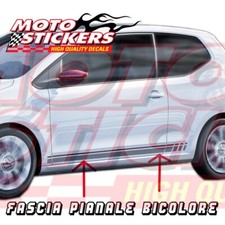 Volkswagen UP Beats 2017  3 porte - kit fasce adesive bicolore - colori a scelta