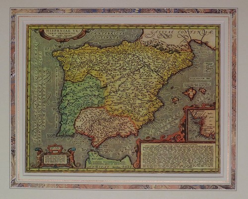 Riproduzione mappa spagna xvi - mappa,