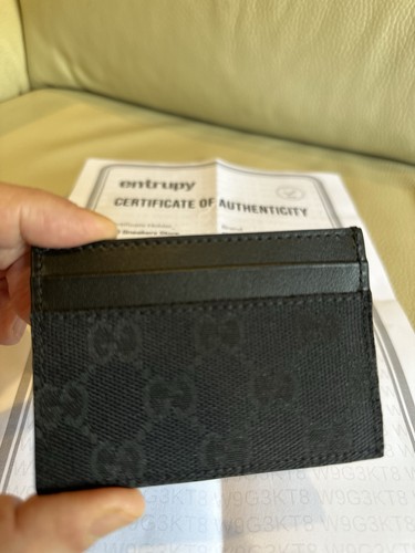Porte cartes gucci canvas - porte-cartes, gg