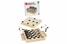 Scacchi Dama Tria in Legno 3