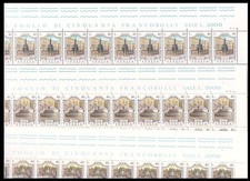 ITALIA 1974 Fontane 3 fogli interi MNH**