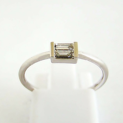 Anello oro bianco 750 kt - bianco, 18