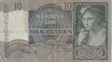 OLANDA BANCONOTA 10 GULDEN