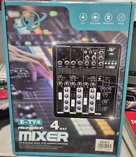 MIXER AUDIO 4 CANALI PROFESSIONALE USB BLUETHOOT DJ KARAOKE PIANOBAR LIVE