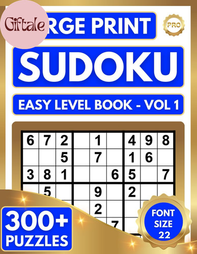Easy large print sudoku - easy,