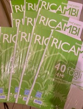 Pigna 10 Confezioni Ricambi Quaderni 40 fogli A4 quadretti 4 mm 80 gr