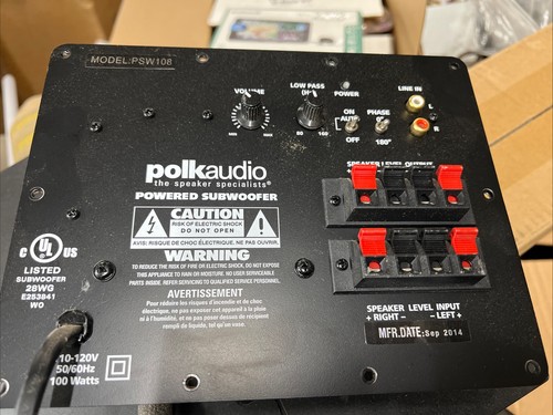 Polk audio psw108 solo - audio,