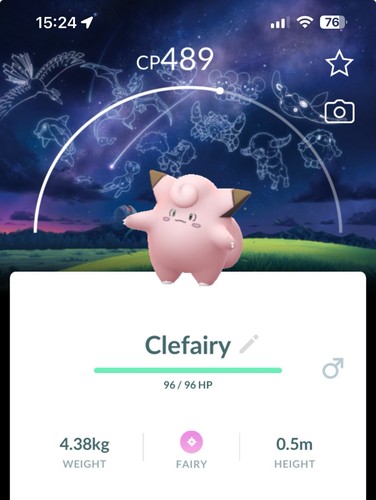 Clefairy constellation - clefairy,