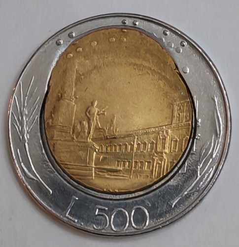 500 lire bimetalliche - lire,
