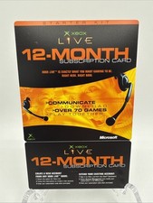 Scheda abbonamento Xbox Live 12 mesi - Microsoft Xbox OG - *GRAFFIATA*