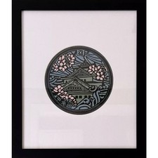 Stampa linocut originale con