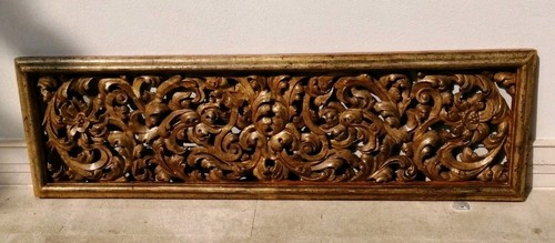 Antico pannello legno dorato - antico,