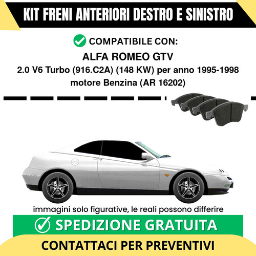 Pastiglie freno anteriori per - freno,