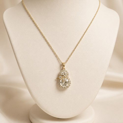 Collana dorata con doppio - con,