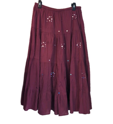 Maxi gonna rosy gee marrone - rosy,