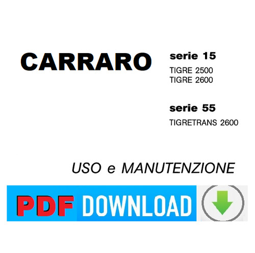 Carraro tigre 2500 - 2500, serie