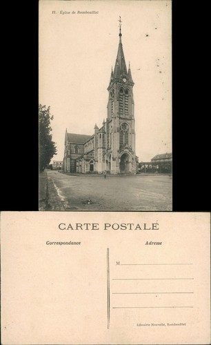 Cpa rambouillet église - cpa,
