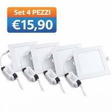 Set 4 Pannelli LED 18W