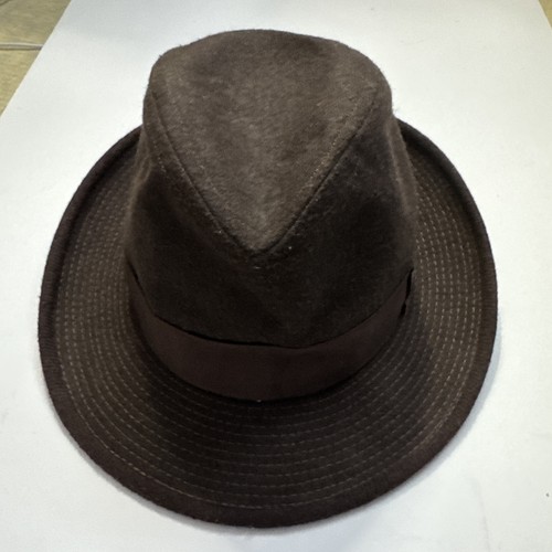 Indiana jones fedora hat brown - fedora,
