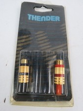 2 connettori THENDER 50-201 jack RCA dielettrico placcato oro a schiacciamento