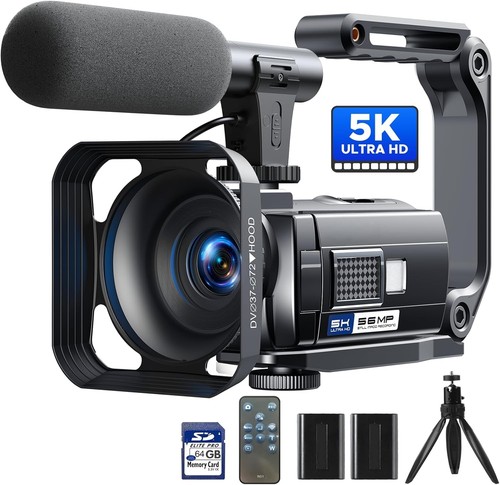 Camcorder 56mp videocamera - 5k,