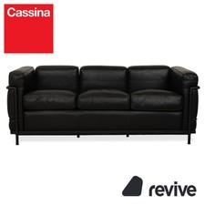 Cassina LC 2 Pelle Nero Divano