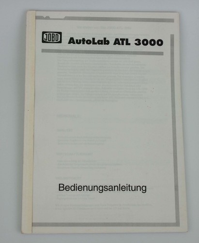 Jobo autolab atl 3000 manuale - 3000,