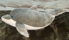 Peluche delfino grigio gigante