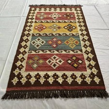Tappeto Kilim Dhurrie in lana