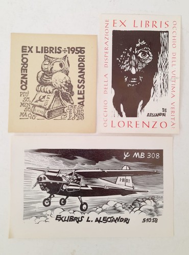 Lotto ex libris lorenzo - ex,
