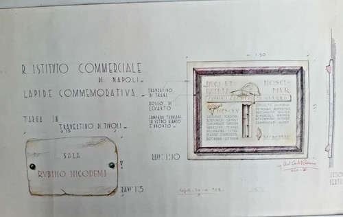 Progetto lapide commemorativa - lapide,