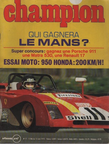 Champion 1972 24h mans - champion,