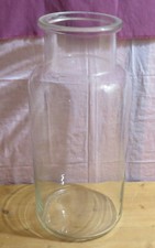 VECCHIO BARATTOLO IN VETRO PORTA CARAMELLE SENZA TAPPO (cm.44 X 20) (SA12)