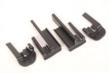 BMW 5 Serie E60 E61 Copertura Rotaia Di Sedile Anteriore SET Nera 7007700 7007