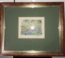 Michele Cascella Serigrafia Con Certificazione Ortensie 59/150 Arti Grafiche...