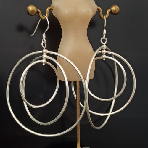 Orecchini vintage triplo