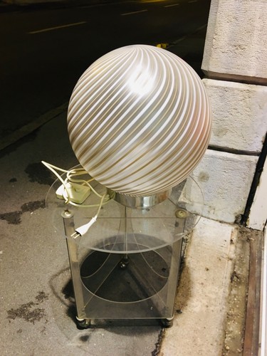 Lampada tavolo 70s vetro - da,