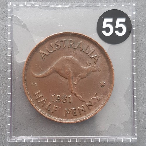 Australia half penny - "half, penny"