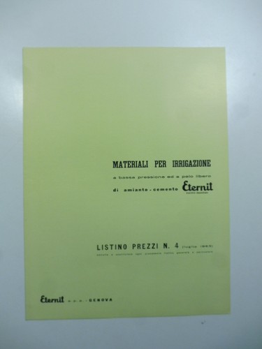 Materiali per irrigazione - , a