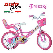 BICI BIMBA PRINCIPESSE 14" BICICLETTA BAMBINA DINO BIKES MADE IN ITALY