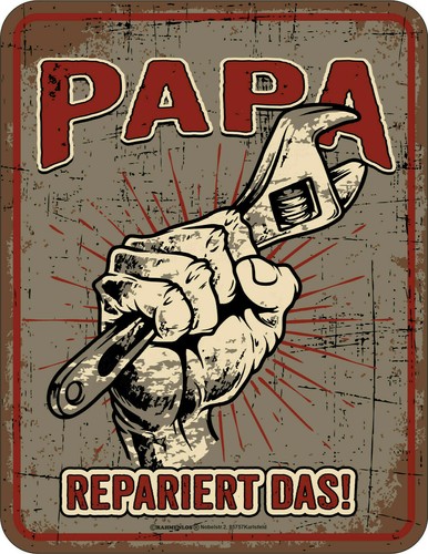 Targhetta festa del - , papà