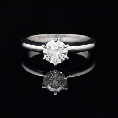 Solitario anello platino - anello, in