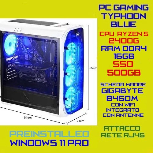 Gaming typhoon blu - gaming,