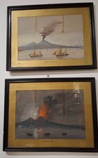coppia di gouaches Napoli -