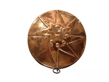 Antico stampo da torta in rame massiccio da decorazione stampo stella primi 900