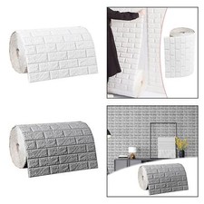 Pannelli da parete in finti mattoni Carta da parati moderna in schiuma per