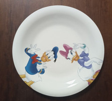 PIATTO WALT DISNEY IN TAVOLA PAPERINO E PAPERINA Ø 26 CM  OTTIME CONDIZIONI