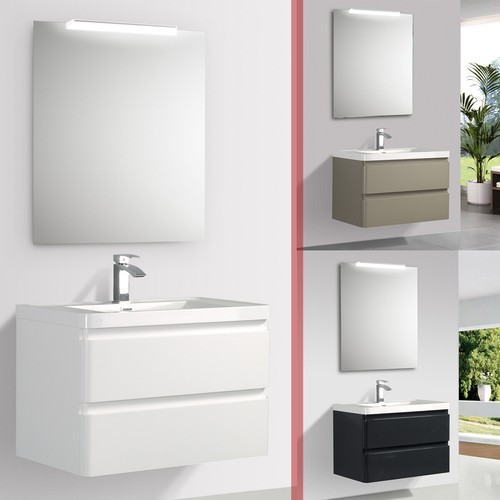 Mobile bagno sospeso 100 legno - bagno,