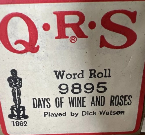 Qrs player piano word - qrs,